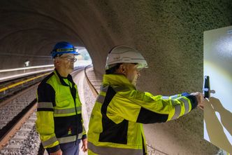 Ole Christian Skredsvig og Kjell Åge Lauritzen i Hellerudtunnelen. Foto: TUM Studio 