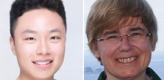 Peicheng Xu og Erika Eiser er blant forskerne som jobber med å finne en måte å bruke mindre antibiotika på. Foto: Privat