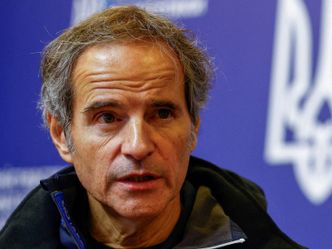 – To år med krig har gått hardt ut over atomsikkerheten ved Zaporizjzja-kraftverket, sier IAEA-sjef Rafael Grossi. Foto: Valentyn Ogirenko/Reuters/NTB