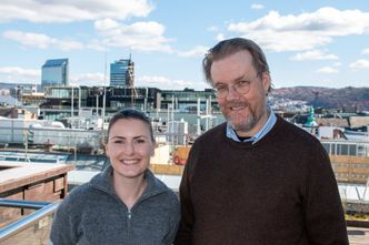 Ida Ryland og Morten Forfang i Computas tilbake i Oslo etter en innholdsrik konferanse i Las Vegas. Foto: TUM Studio