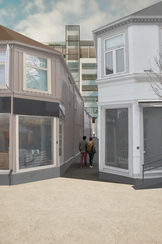 Området rundt bygget. Foto:  HUS arkitekter