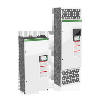 Accusine: Aktive filtre installeres nær automatiseringstavlene og løser utfordringen med dårlig strømkvalitet. Foto:  Schneider Electric