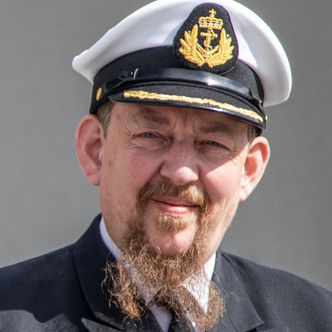 Orlogskaptein Tor Ivar Strømmen er forsker ved Sjøkrigsskolen. <span>Foto: Marius Valle</span>