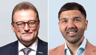 – Løsningen er ikke å si nei – det er å sørge for at datasentre bygges på en måte som er bærekraftig, energieffektiv og strategisk for Norges interesser, mener Kjetil Lein, (t.v.) og Robert Nyheim‑Jomisko i Nito. Foto: Nito