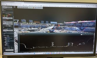 Punktsky og profil på Scan Survey Innsynsportal. Foto: Scan Survey