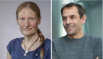 Signe Riemer-Sørensen og Sebastien Gros leder det nye KI-senteret. Foto: Sintef og NTNU