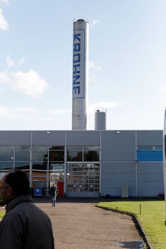 Vanntårent i KROHNE-fabrikken Altometer i Dordrecht/Nederland. Foto:  Rune Olav Strandaas