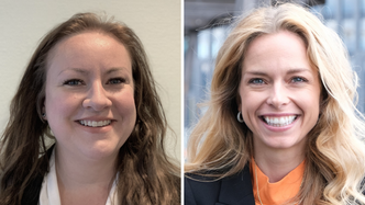 Overgangen fra fysisk til digital distribusjon har gitt betydelige utslippsreduksjoner, skriver Mali Hole Skogen (t.v.) og Nelly Flatland. Foto:  Tek Norge og Atea