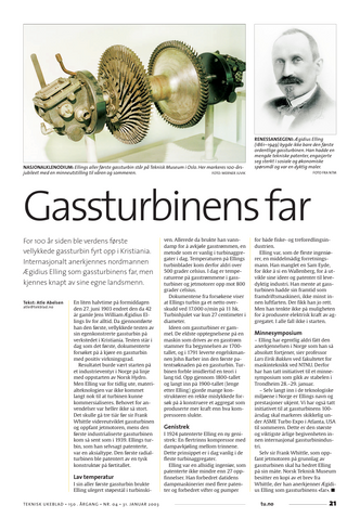 I Teknisk Ukeblad 2003.  Faksimile:  Teknisk Ukeblad