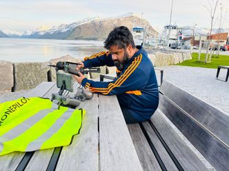 Ingeniør Ruben Iversen er droneentusiast og stadig på jakt etter nye blinkskudd. Foto: Ruben Iversen