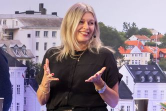 Linn Stalsberg på Arendalsuka. Foto:  Charlotte Wiig