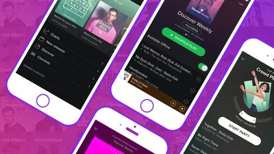 Spotify på iPhone-skjermer. Faksimile/illustrasjonsfoto