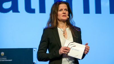 Cathrine M. Lofthus i Helse Sør-Øst under Sikkerhetskonferansen 2018.