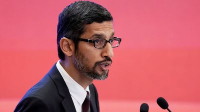 Google-sjef Sundar Pichai under China Development Forum 2018.