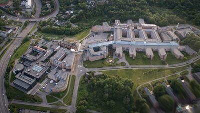 Rikshospitalet i Oslo fra luften
