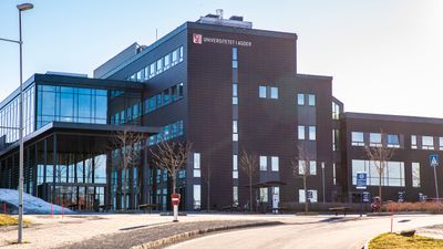 Universitetsbygningen i Grimstad. Foto. 