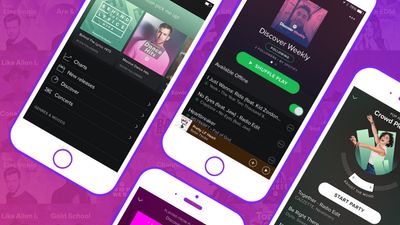 Spotify på iPhone-skjermer. Faksimile/illustrasjonsfoto
