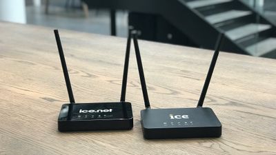 Batteriet i bredbåndsrutere av denne typen (A1) kan være brannfarlig. 