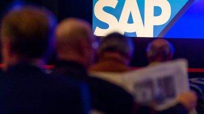 Fra salen under en SAP-konferanse.