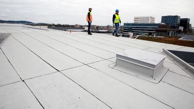 Guide oversikt nox co2 byggematerialer miljøvennlige klimagasser betong noxite pilkington asek