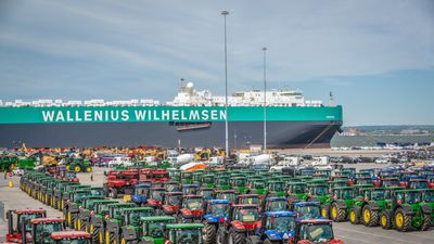Wallenius Wilhelmsen Parsifal at the Port of Baltimore USA.