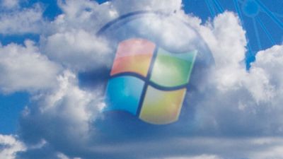 Windows-logo i skyen.