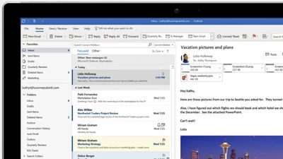 Microsoft Outlook 2016.