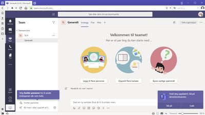Microsoft Teams fungerer helt fint i Vivaldi 2.10.