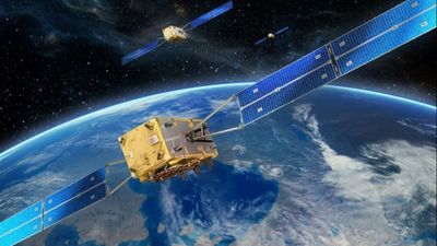 Galileo-satellittene kretser på 23 222 kilometers høyde.