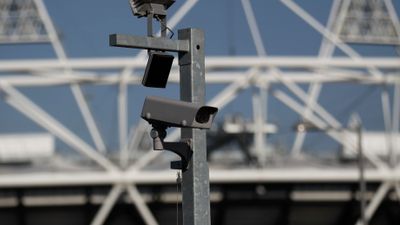 Et overvåkingskamera ved Olympic Stadium i den britiske hovedstaden i 2012. Illustrasjonsfoto.