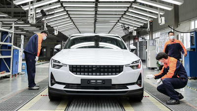Nå er produksjonen av Polestar 2 i gang i Kina. 