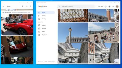 Google Photo fungere fint som progressiv webapp i både mobil- og PC-størrelse.