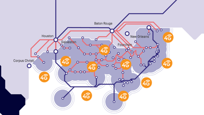Illustrasjon av det fiberkabelsystemet i Mexicogolfen. Tampnet tar nå over eierskapet til systemet fra olje- og gass-selskapet BP.