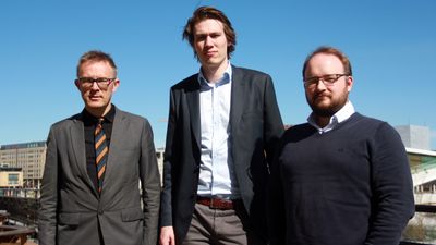 Nils Johan Brede, Fredrik Bugge Lyche og Eivind Utnes i Watchcom Security Group.