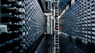 Eldre, tapebasert lagringssystem hos CERN. 