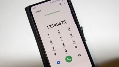 Telefonappen på en Samsung-mobil