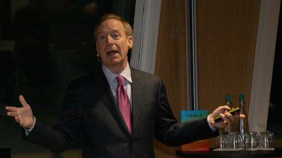 Microsoft-president Brad Smith på besøk i Oslo i november 2019.