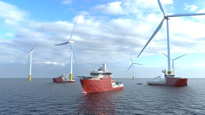 Vard skal levere tre havvindskip i 2023 til North Star Renewables for operasjoner på Digger Bank, verdens  største havvindpark.