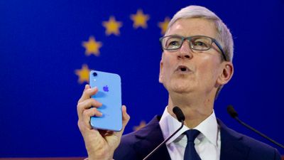 Apple retter kritikk mot forslag til EU-lovgivning. Bilde fra datasikkerhetskonferanse i det europeiske parliament i Brussel, onsdag 24. oktober 2018.