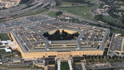 Det amerikanske forsvarsdepartementet, også kalt Pentagon.
