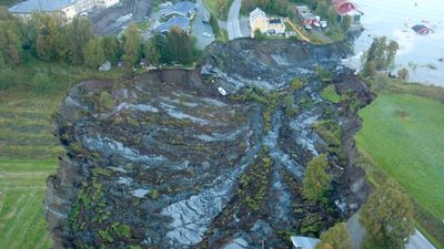 Kvikkleireskred i Lyngen i 2010.