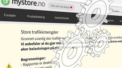 Kunder av Norges største leverandør av netthandelsplattform ble i perioder utestengt fra eget kontrollpanel i går.