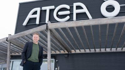 Sjef for Atea Norge Ole Petter Saxrud på takterassen til selskapets kontorer i Oslo