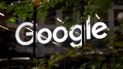 Google-logo gjennom busk