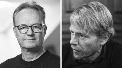 Portrettbilder av PhD-stipendiat Leif Knutsen, og professor Magne Jørgensen ved Simula Metropolitan Center for Digital Engineering.