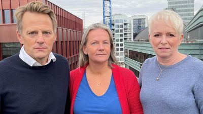 Jøns Sjøgren, Hilde Widerøe Wibe og Heidi Finstad (t.h.)