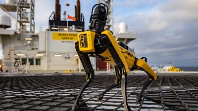 Roboten Spot har vist seg svært effektiv og nyttig for Cognite på Skarv FPSO.