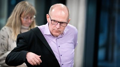 Bane Nor-sjef Gorm Frimannslund under en av pressebrifene om follobanen i Januar. Han er ikke fornøyd med resultatet i selskapets medarbeiderundersøkelse.