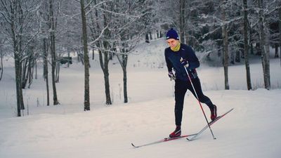 Rindal på ski.