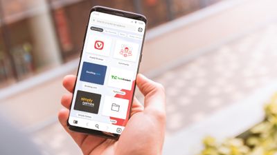 Vivaldi på en Android-mobil.